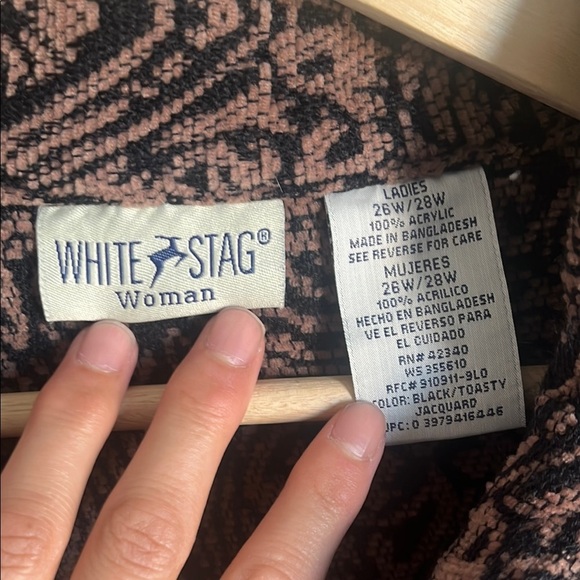 White Stag Brown and Black Bomber Jacket - Picture 2 of 2